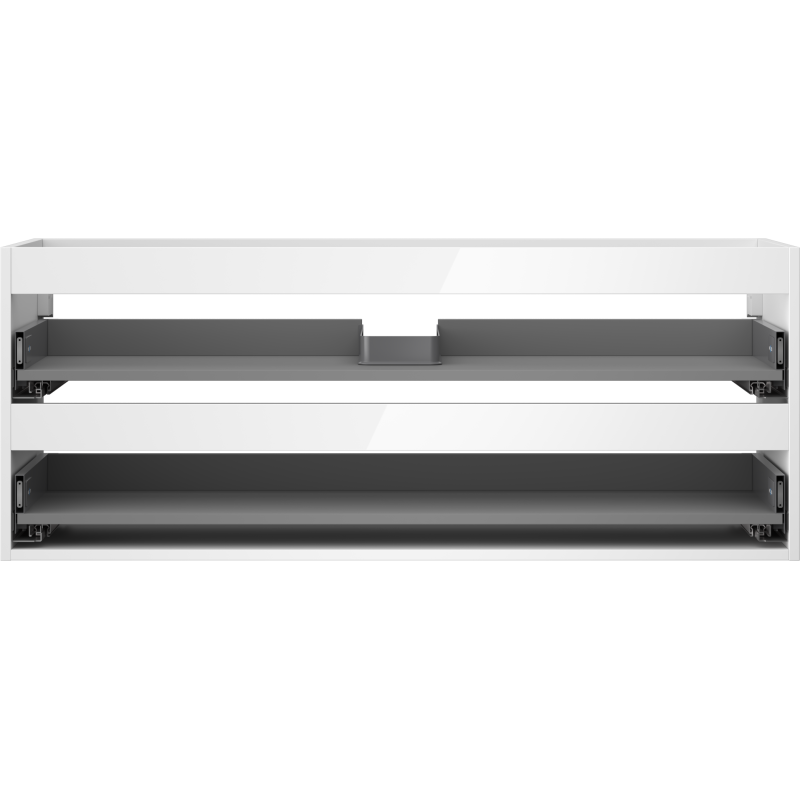 Mexen Box-A corps de meuble sous-lavabo 120 cm, 2 tiroirs, blanc brillant - 91AX0-1200-470-2-00