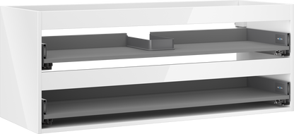 Mexen Box-A corps de meuble sous-lavabo 120 cm, 2 tiroirs, blanc brillant - 91AX0-1200-470-2-00