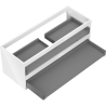 Mexen Box-A corps de meuble sous-lavabo 120 cm, 2 tiroirs, blanc brillant - 91AX0-1200-470-2-00