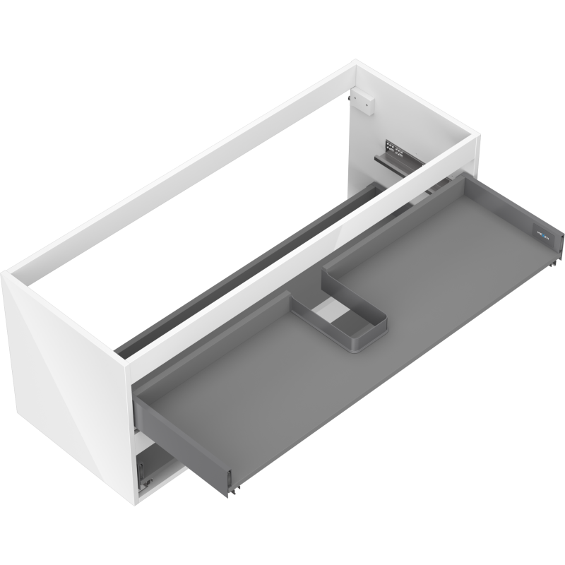 Mexen Box-A corps de meuble sous-lavabo 120 cm, 2 tiroirs, blanc brillant - 91AX0-1200-470-2-00