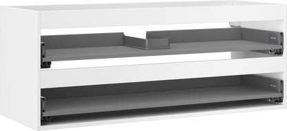 Mexen Box-A corps d'armoire sous-vasque 120 cm, 2 tiroirs, blanc mat - 91AX0-1200-470-2-01