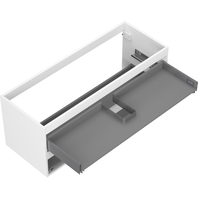 Mexen Box-A structure de l'armoire sous lavabo 120 cm, 2 tiroirs, blanc mat - 91AX0-1200-470-2-01