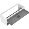 Mexen Box-A corps d'armoire sous-vasque 120 cm, 2 tiroirs, blanc mat - 91AX0-1200-470-2-01