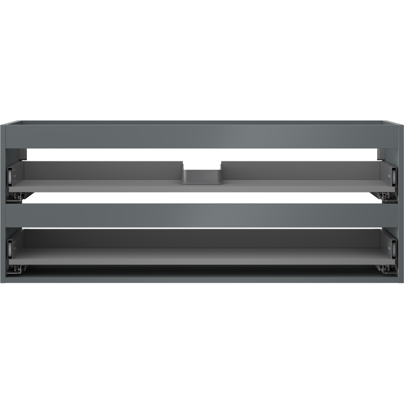 Mexen Box-A corps de l'armoire sous-lavabo 120 cm, 2 tiroirs, graphite mat - 91AX0-1200-470-2-66