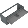 Mexen Box-A corps de meuble sous-lavabo 120 cm, 2 tiroirs, graphite mat - 91AX0-1200-470-2-66