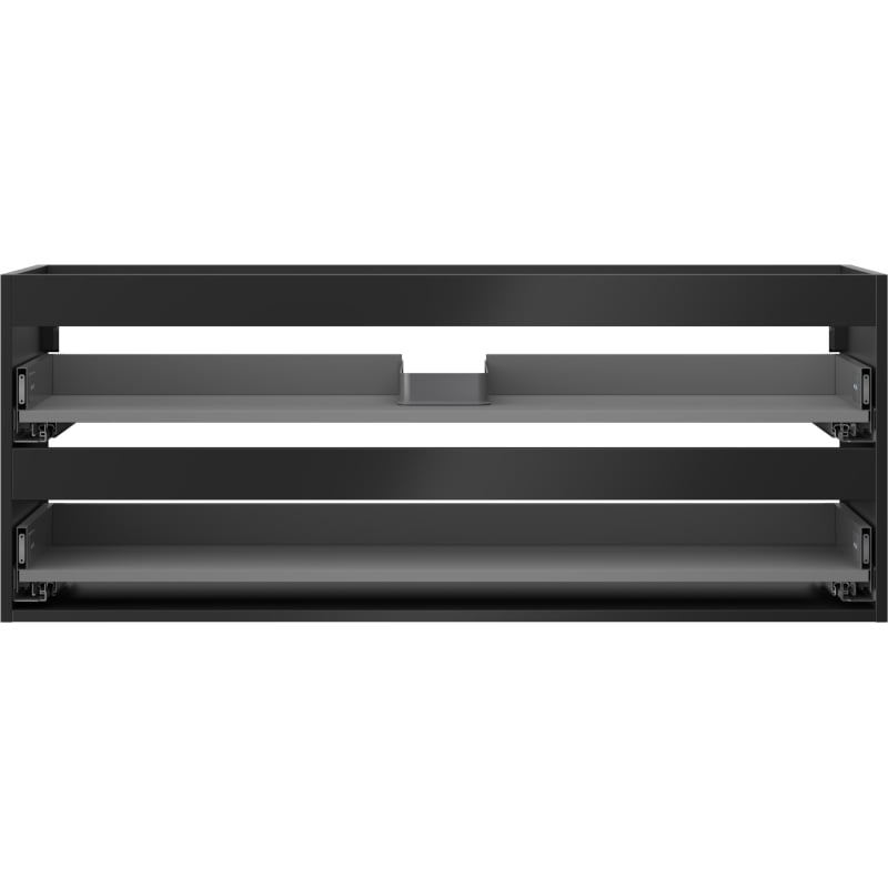Mexen Box-A corps de meuble sous lavabo 120 cm, 2 tiroirs, noir mat - 91AX0-1200-470-2-71