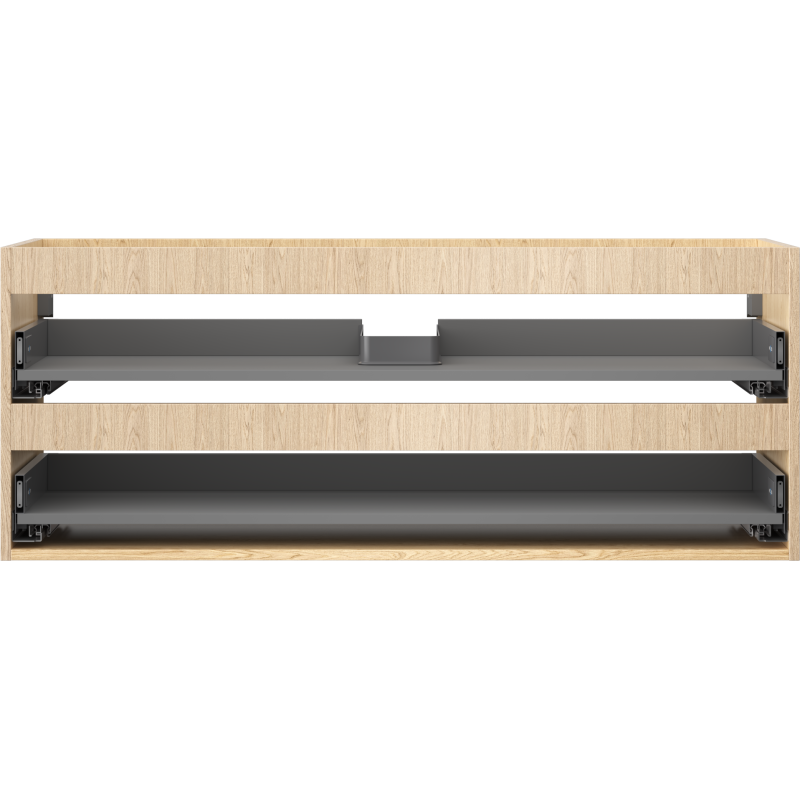 Mexen Box-A corps de meuble-lavabo 120 cm, 2 tiroirs, chêne - 91AX0-1200-470-2-81