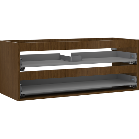 Mexen Box-A corps de meuble sous-lavabo 120 cm, 2 tiroirs, noyer - 91AX0-1200-470-2-86