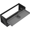 Mexen Box-A caisson de meuble sous-lavabo 120 cm, 2 tiroirs, noir brillant - 91AX0-1200-470-2-70