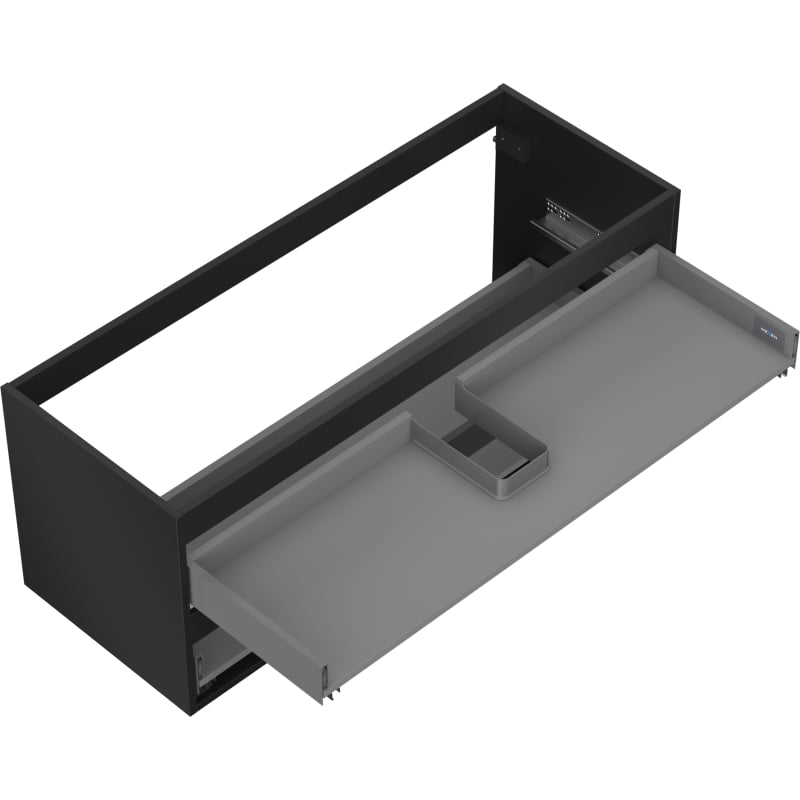 Mexen Box-A corps de meuble sous lavabo 120 cm, 2 tiroirs, noir mat - 91AX0-1200-470-2-71