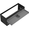 Mexen Box-A corps de meuble sous lavabo 120 cm, 2 tiroirs, noir mat - 91AX0-1200-470-2-71