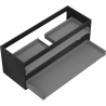 Mexen Box-A corps de meuble sous lavabo 120 cm, 2 tiroirs, noir mat - 91AX0-1200-470-2-71
