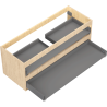 Mexen Box-A corps d'armoire sous lavabo 120 cm, 2 tiroirs, chêne - 91AX0-1200-470-2-81