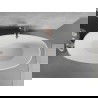 Mexen Lira baignoire autoportante design 170 x 80 cm, blanc/noir, trop-plein cuivre brossé - 52831708075-65