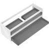 Corps de l'armoire sous-lavabo Mexen Box-A 140 cm, 2 tiroirs, blanc brillant - 91AX0-1400-470-2-00