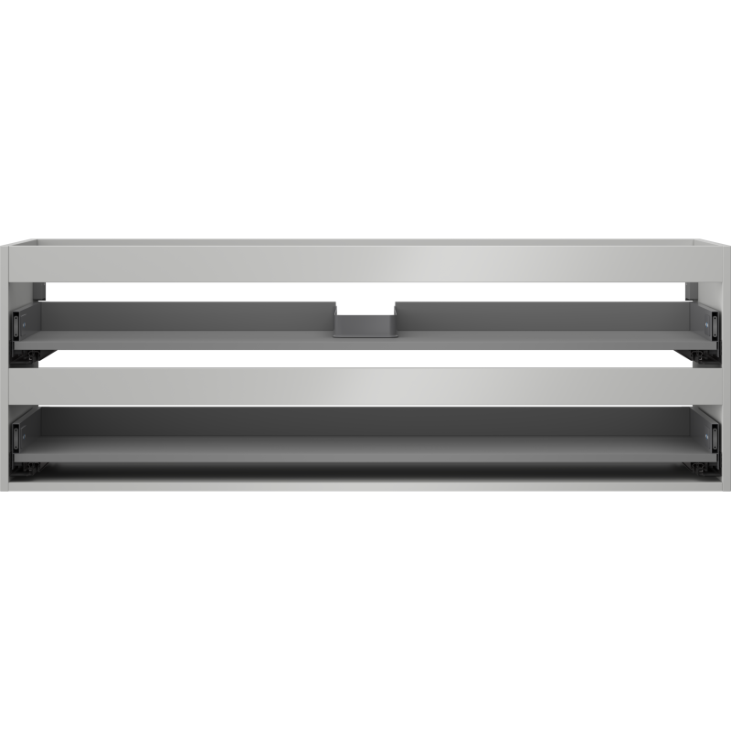 Mexen Box-A armoire sous lavabo 140 cm, 2 tiroirs, gris mat - 91AX0-1400-470-2-62