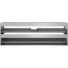 Mexen Box-A corps de meuble sous-lavabo 140 cm, 2 tiroirs, gris mat - 91AX0-1400-470-2-62