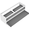 Mexen Box-A corps de meuble sous vasque 140 cm, 2 tiroirs, blanc mat - 91AX0-1400-470-2-01