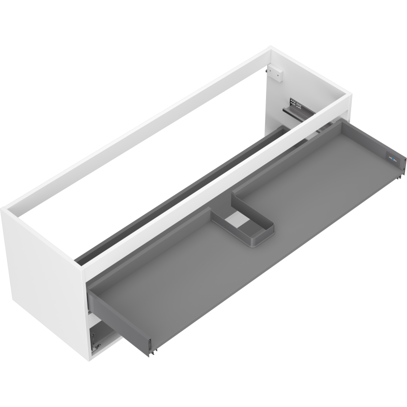 Mexen Box-A corps du meuble sous-lavabo 140 cm, 2 tiroirs, blanc mat - 91AX0-1400-470-2-01
