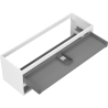 Mexen Box-A corps de meuble sous vasque 140 cm, 2 tiroirs, blanc mat - 91AX0-1400-470-2-01