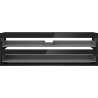 Mexen Box-A corps d'armoire sous-lavabo 140 cm, 2 tiroirs, noir brillant - 91AX0-1400-470-2-70