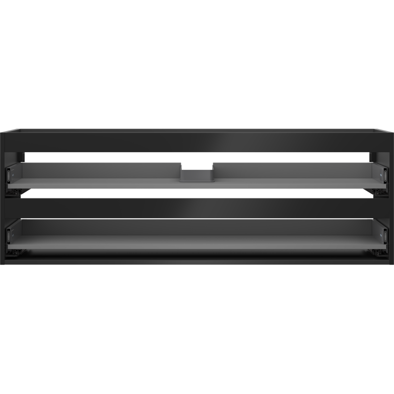 Mexen Box-A caisson de meuble sous-vasque 140 cm, 2 tiroirs, noir mat - 91AX0-1400-470-2-71