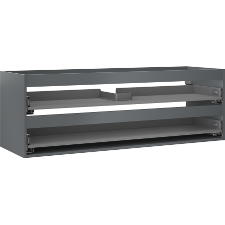 Mexen Box-A corps de meuble-lavabo 140 cm, 2 tiroirs, graphite mat - 91AX0-1400-470-2-66