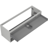 Mexen Box-A corps de meuble sous-lavabo 140 cm, 2 tiroirs, gris mat - 91AX0-1400-470-2-62