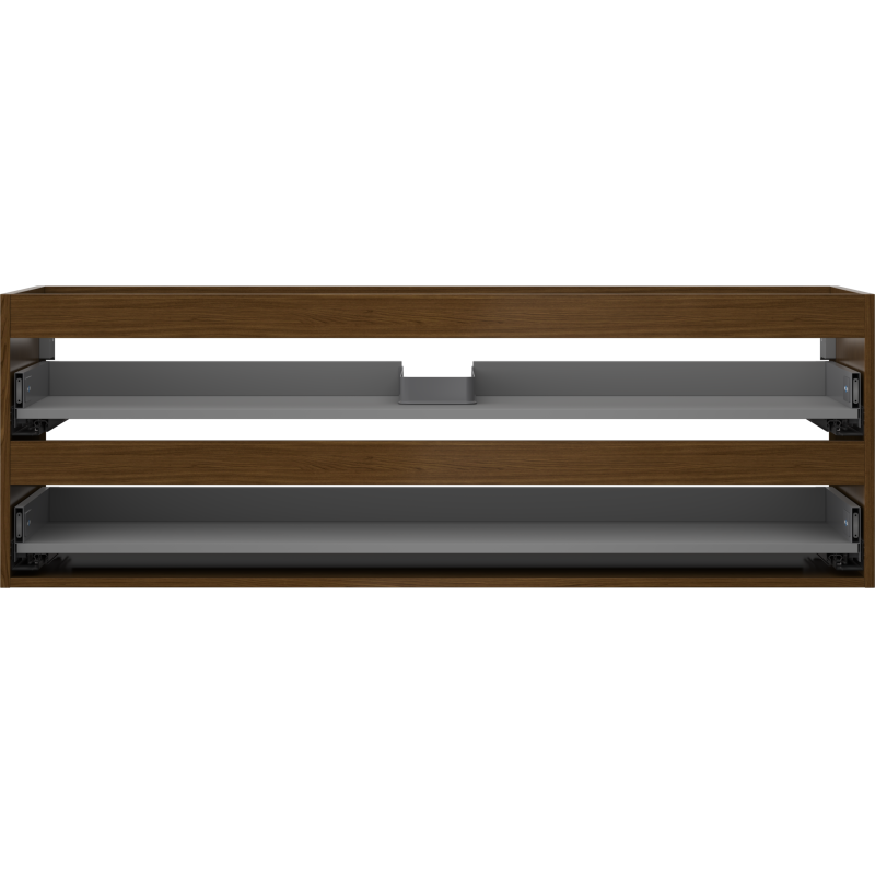 Mexen Box-A corps de meuble sous-lavabo 140 cm, 2 tiroirs, noyer - 91AX0-1400-470-2-86