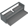 Mexen Box-A corps de meuble-lavabo 140 cm, 2 tiroirs, graphite mat - 91AX0-1400-470-2-66