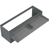 Mexen Box-A corps de meuble-lavabo 140 cm, 2 tiroirs, graphite mat - 91AX0-1400-470-2-66