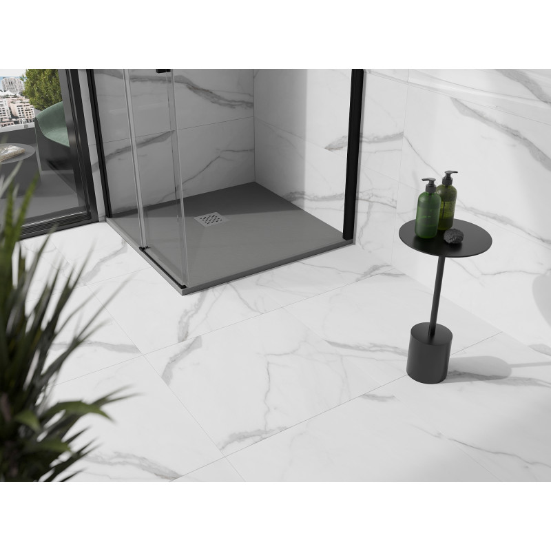 Mexen Stone+ bac à douche composite carré 70 x 70 cm, gris-béton - 44617070