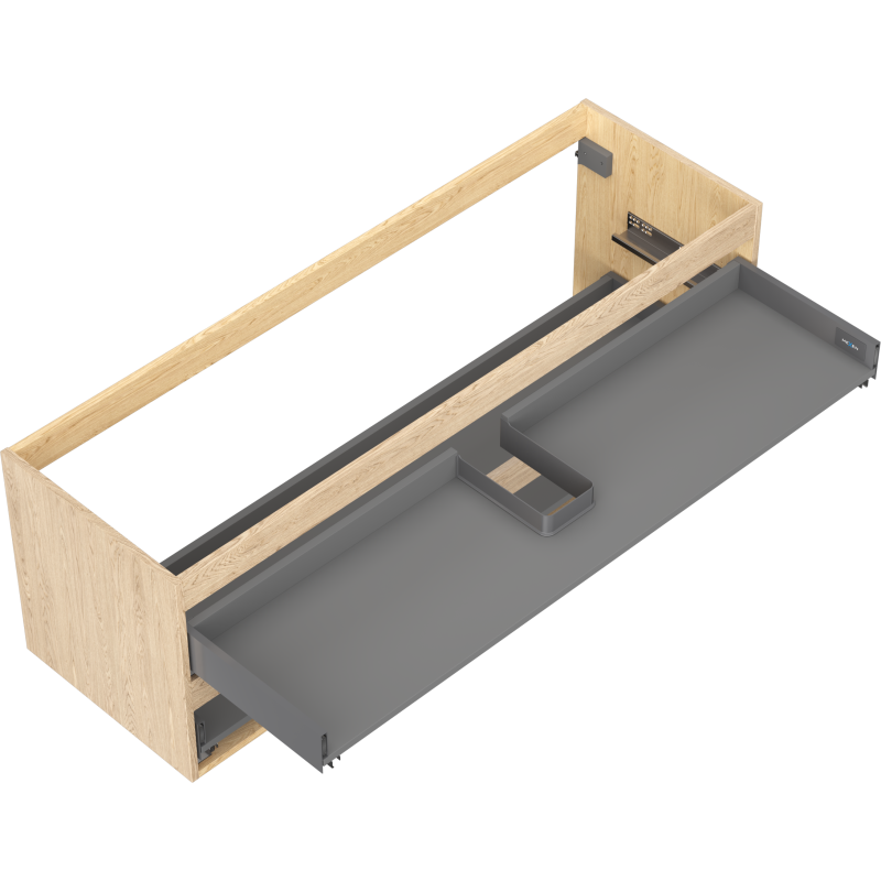 Mexen Box-A corps de l'armoire sous lavabo 140 cm, 2 tiroirs, chêne - 91AX0-1400-470-2-81