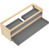 Mexen Box-A cadre d'armoire sous-lavabo 140 cm, 2 tiroirs, chêne - 91AX0-1400-470-2-81