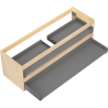 Mexen Box-A corps de l'armoire sous lavabo 140 cm, 2 tiroirs, chêne - 91AX0-1400-470-2-81