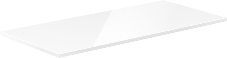 Mexen Uni plateau pour meuble sous vasque 120 cm, blanc brillant - 91AXX-1204-464-18-00