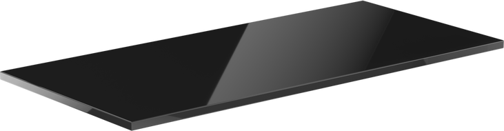 Mexen Uni plateau de meuble 120 cm, noir brillant - 91AXX-1204-464-18-70