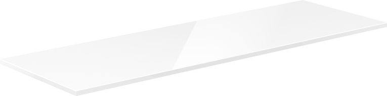 Mexen Uni plateau pour meuble 160 cm, blanc brillant - 91AXX-1604-464-18-00