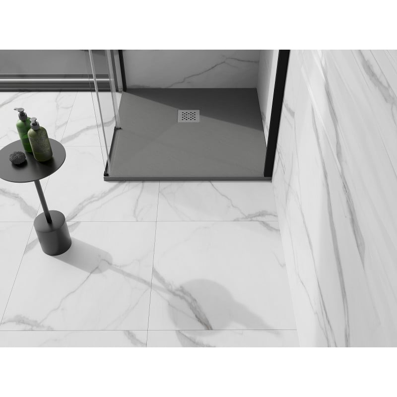 Mexen Stone+ receveur de douche composite carré 90 x 90 cm, gris-béton - 44619090