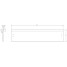 Ameublement de salle de bains Mexen Rivel sous-vasque 90 cm, 2 tiroirs, rainuré, chêne - 91A20-09047-2-BFF81