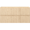 Ameublement de salle de bains Mexen Rivel sous-vasque 90 cm, 2 tiroirs, rainuré, chêne - 91A20-09047-2-BFF81