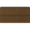 Mexen Rivel meuble de salle de bain sous vasque 90 cm, 2 tiroirs, rainuré, noyer - 91A20-09047-2-BFF86