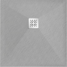 Mexen Stone+ receveur de douche en composite carré 90 x 90 cm, Gris-Béton - 44619090