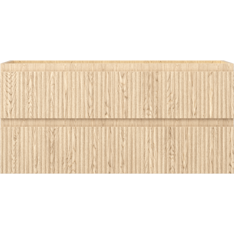 Mexen Rivel armoire de salle de bains sous vasque 100 cm, 2 tiroirs, rainurée, chêne - 91A20-10047-2-BFF81