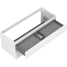 Mexen Rivel meuble de salle de bain sous lavabo 120 cm, 2 tiroirs, rainuré, blanc mat - 91A20-12047-2-BFF01