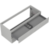 Mexen Rivel meuble lavabo salle de bain 120 cm, 2 tiroirs, rainuré, gris mat - 91A20-12047-2-BFF62