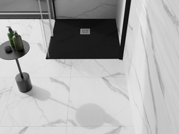Mexen Stone+ receveur de douche en composite carré 70 x 70 cm, Noir - 44707070