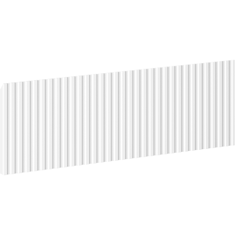 Mexen Rivel façade rainurée pour le corps de l'armoire de salle de bain 50 x 20 cm, blanc mat - 91A20-0500-235-1-01
