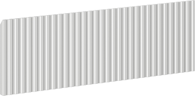 Mexen Rivel façade rainurée pour corps de meuble de salle de bain 50 x 20 cm, gris mat - 91A20-0500-235-1-62