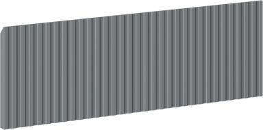 Mexen Rivel panneau avant rainuré pour meuble de salle de bain 70 x 20 cm, graphite mat - 91A20-0700-235-1-66